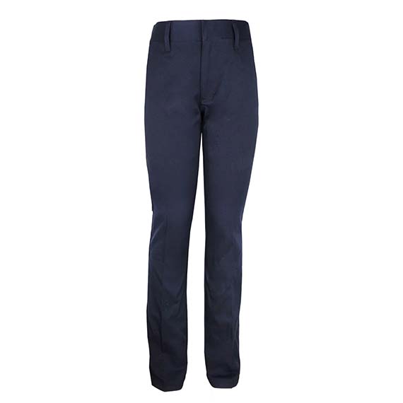 Full size image of Flat Front Youth Dress Pant - Female (in color NAVY)