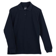Polos - Long Sleeve Pique Golf Shirt - Female