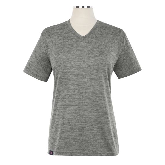 Heathered Short Sleeve Performance V-Neck T-Shirt - Female