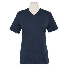 T-SHIRTS - Heathered Short Sleeve Performance V-Neck T-Shirt - Female