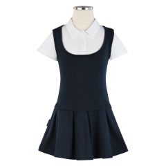 Thumbnail of 2-In-1 Pleated Dress (in color NAVY)