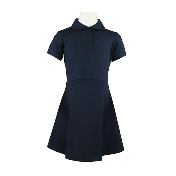 Full size image of Jersey Polo Dress (in color NAVY)