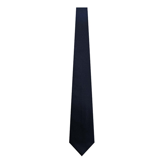 Full size image of Navy Satin Clip Tie (in color NAVY)