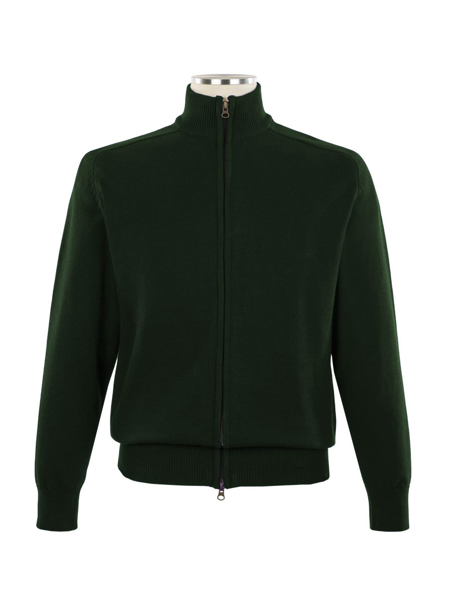 Full size image of Full Zip Cardigan - Unisex (in color Green)