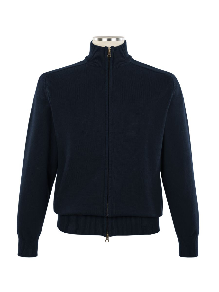 Full size image of Full Zip Cardigan - Unisex (in color NAVY)