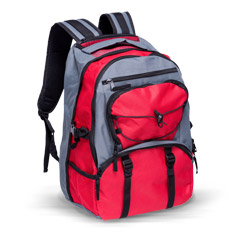 BACKPACKS - Knapsack - Red/Grey
