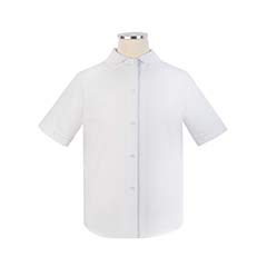 Thumbnail of Short Sleeve Peter Pan Blouse - Female (in color WHITE)