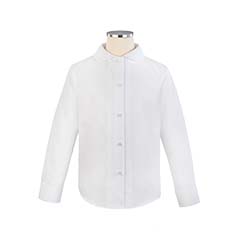 Thumbnail of Long Sleeve Peter Pan Blouse (in color WHITE)