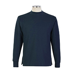 Thumbnail of Long Sleeve Crewneck Golf Shirt (in color NAVY)