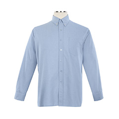 SHIRTS - Long Sleeve Button Down Oxford Shirt - Unisex - CFS