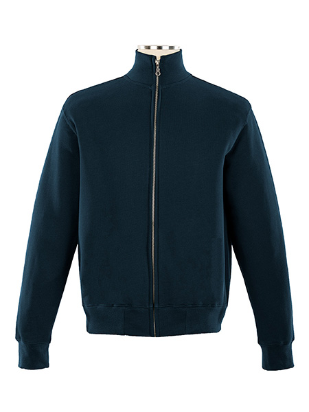Thumbnail of Full Zip Fitted Jacket, No Pockets (in color NAVY)