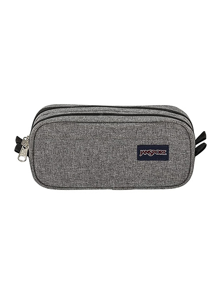 SCHOOL SUPPLIES - Large Size Accessory Pouch - JANSPORT - In Grey Letterman Poly