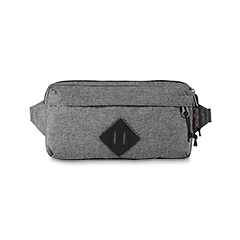 FANNY PACKS - 'WAISTED' - JANSPORT Waist Bag - in Grey Letterman Poly
