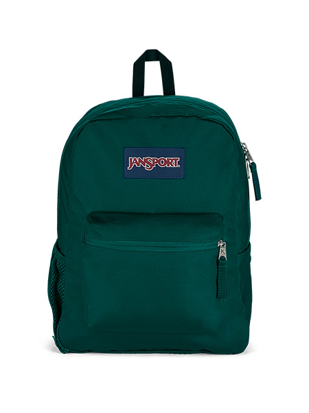 BACKPACKS - 'CROSS TOWN' - Jansport Knapsack - in Deep Juniper