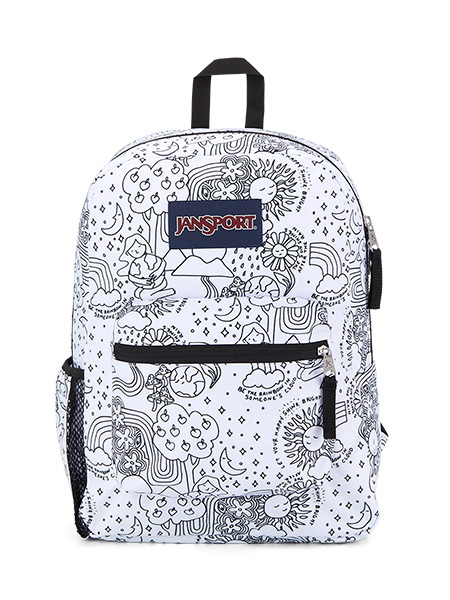 Thumbnail of 'CROSS TOWN' - Jansport Knapsack - in DIY Colour Me (in color Black/white)