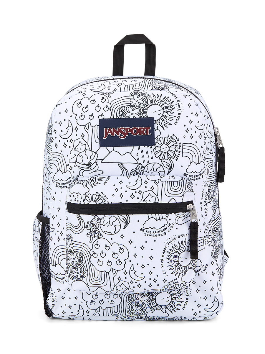 Full size image of 'CROSS TOWN' - Jansport Knapsack - in DIY Colour Me (in color Black/white)