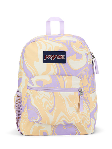 Thumbnail of 'CROSS TOWN' - Jansport Knapsack - in Hydrodip (in color YELLOW PURPLE)