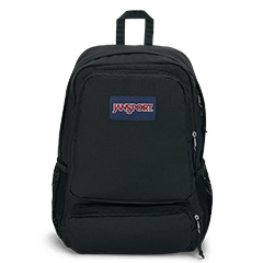 BACKPACKS - 'DOUBLETON' - Jansport Knapsack - in Black