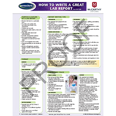 Thumbnail of How to Write a Great Lab Report - Quick Reference Guide (in color No Colour)
