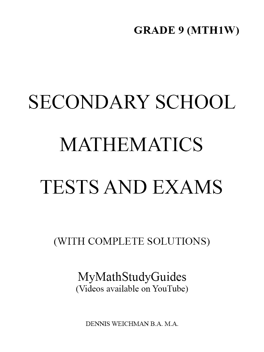 Full size image of Secondary School Tests and Exams Grd. 9 (in color No Colour)