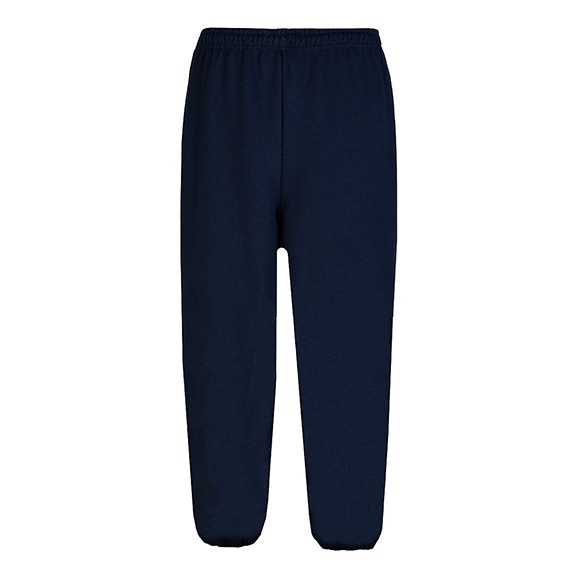 Full size image of Elastic Cuffed Sweat Pant - Unisex (in color NAVY)