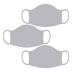 Thumbnail of Washable Masks - 3 Pack - McCarthy Brand (in color Grey)