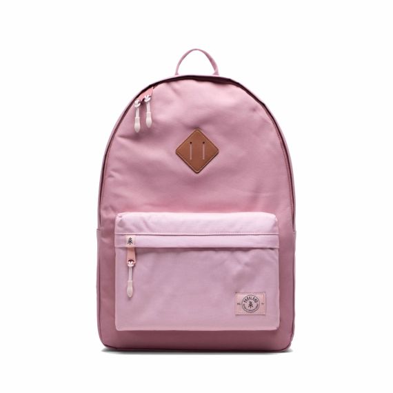 Navy and pink backpack on sale