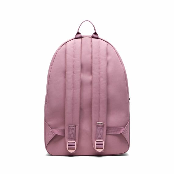 pink white backpack