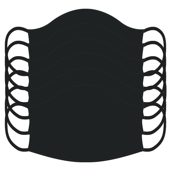 Plain Washable Masks - 6 Pack