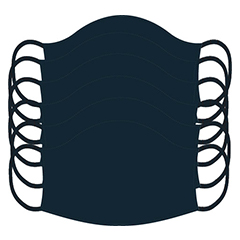 MASKS - Plain Washable Masks - 6 Pack