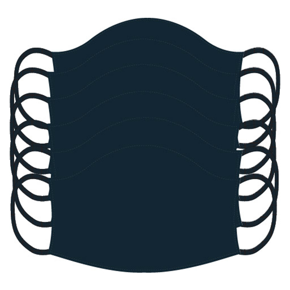 Plain Washable Masks - 6 Pack