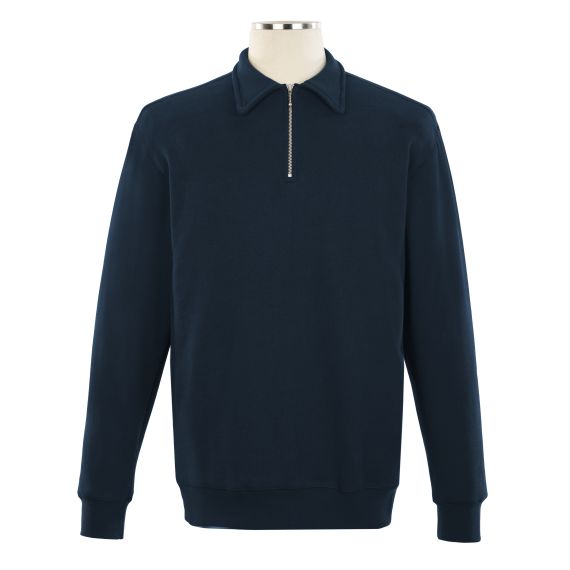 Full size image of Classic Comfort Half Zip Sweater (in color NAVY)